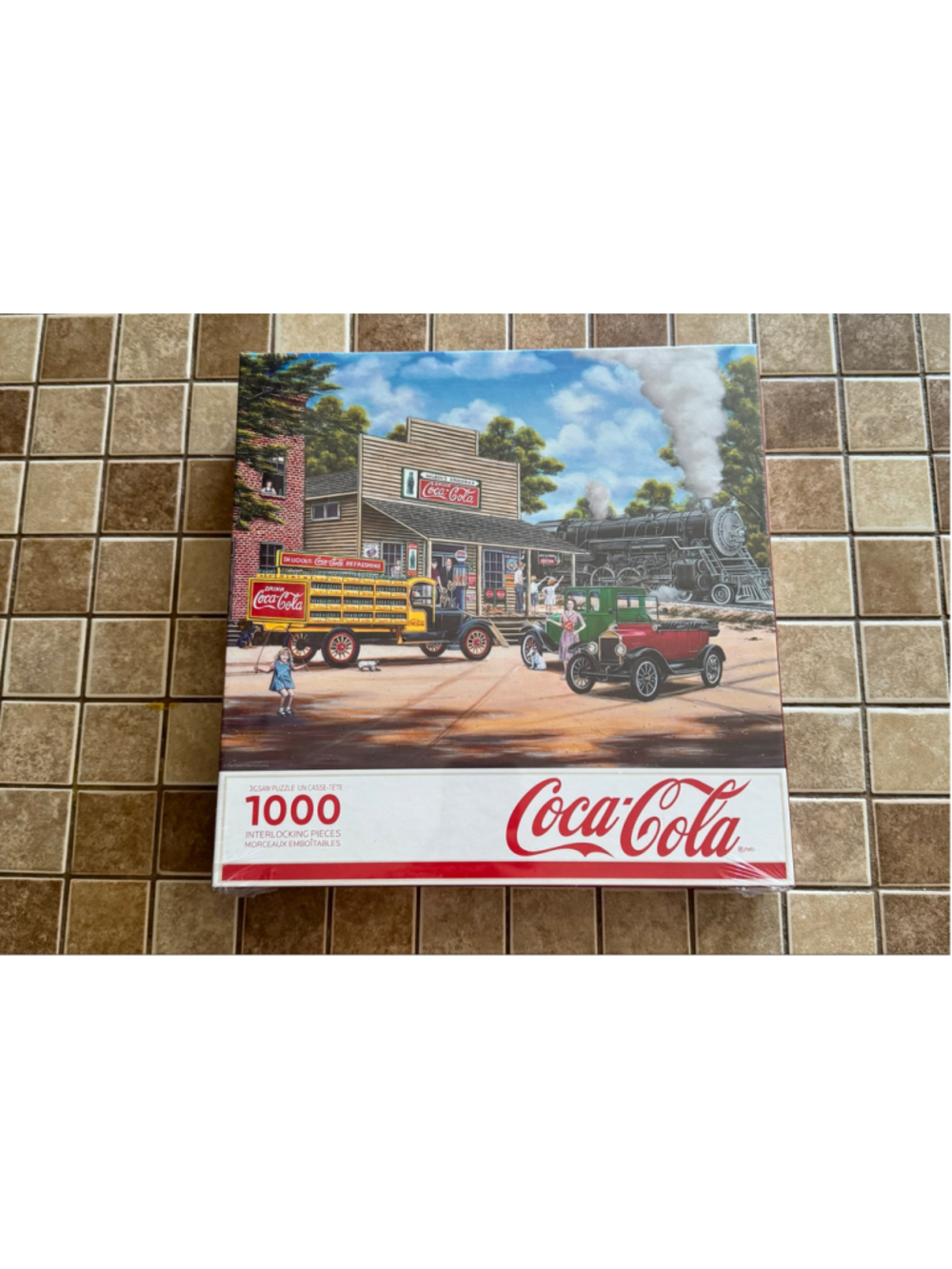 Springbok Coca-Cola All Aboard 1000 Piece Jigsaw Puzzle One Size Red Brown